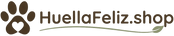 Logo de Huella Feliz, tienda online de accesorios para perros